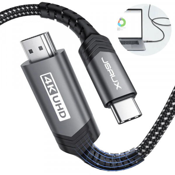 USB C to HDMI 케이블 3m 4k 60Hz JSAUX