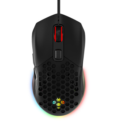 GDEVIL G100 TRANS RGB 경량 지데빌 게이밍 유선 마우스 블랙