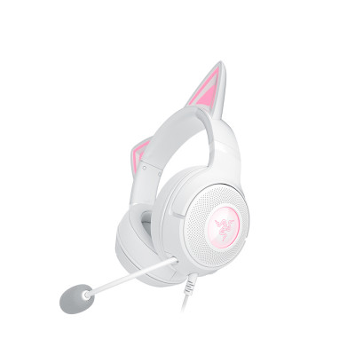 레이저코리아 Kraken Kitty V2 크라켄 키티 V2 스트리밍&게이밍 헤드셋 RGB [화이트]